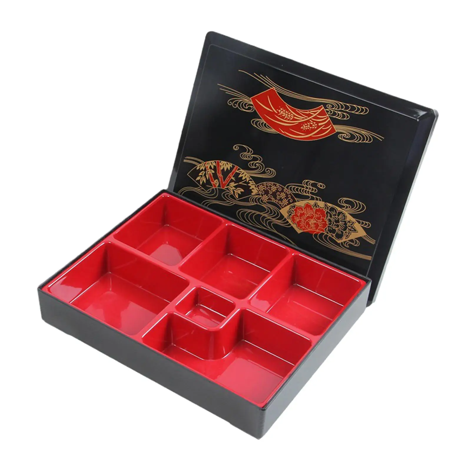 Japanese Bento Box Snack Serving Tray Lunch Box Japanese Sushi Tray for Restaurant Picnic Home Sushi, Rice, Sauce Business