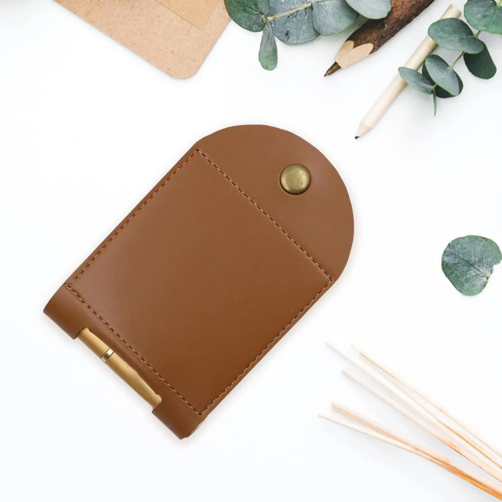 PU Leather Playing Card Case Holder Small Size Fits and Bridge Size Cards Multiple Functions Comfortable Daily Use
