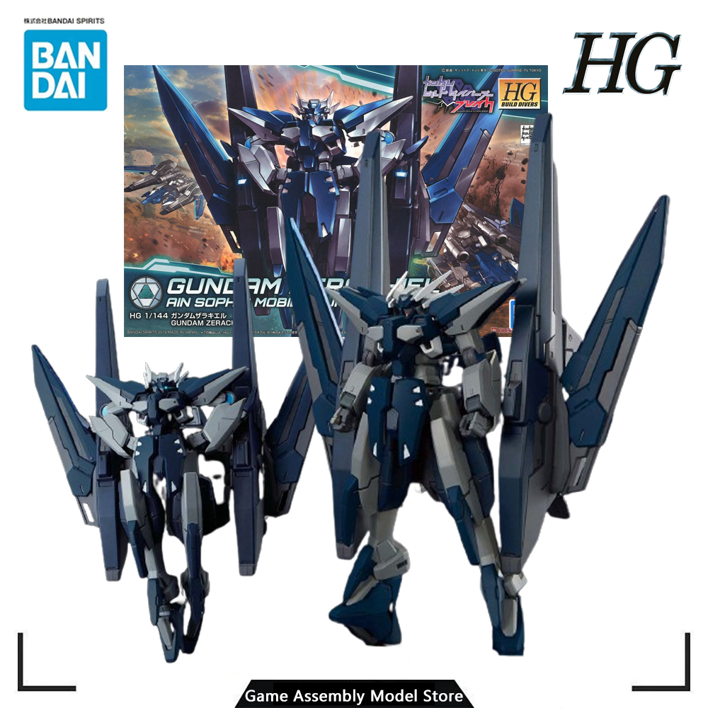 Bandai Подлинная сборка GUNDAM - HGBD 1/144 Gundam Zerachiel Ain Soph  мобильный костюм комплект модели экшн-Фигурки Коллекция ПВХ