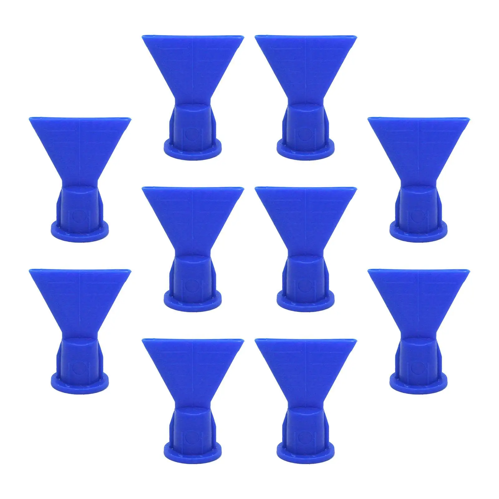 Set of 10 Shape Cone Nozzle Spray Tip Plastic Accessory Glue Durable Spare Part Tool Blue for Cartridge Caulking Gun 