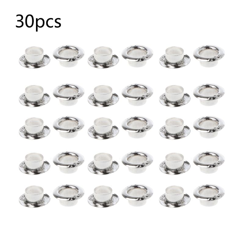 2025 New 30Pcs 925 Sterling Silver Smooth Beads Large Hole Beads For Jewelry Making