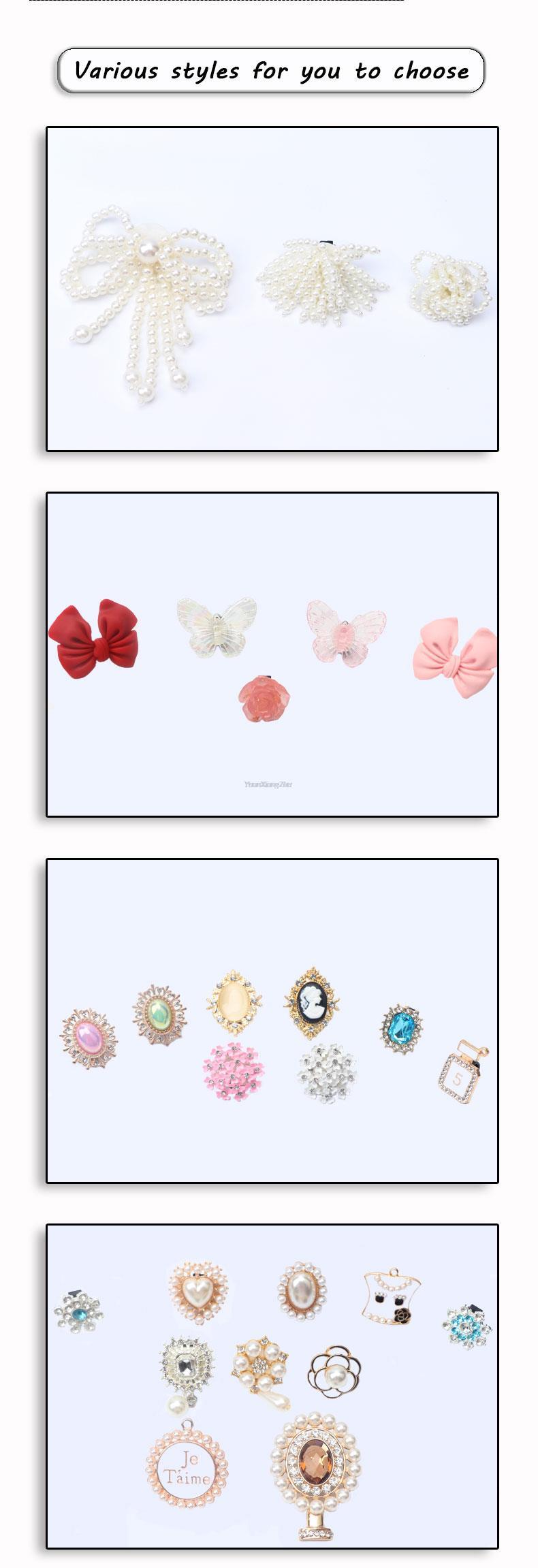 Schuhanhänger für Turnschuhe, Schnürsenkel, Clips, Schnallendekorationen, Strasssteine, Perlen, Edelstein, lässige Blume, modische Schuhe, Accessoires, 1 Stück – Detail 7