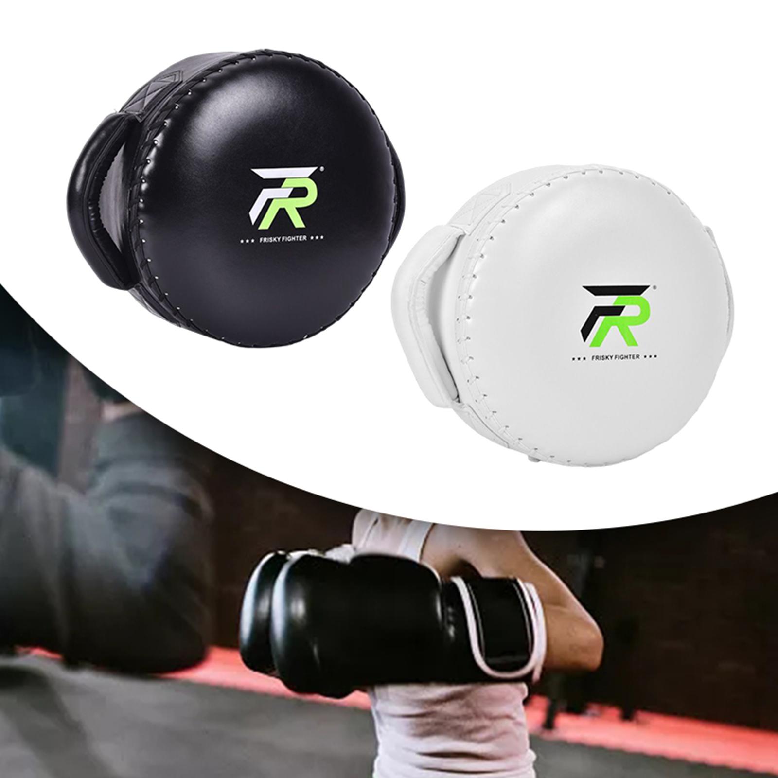 PU Leather Boxing Pads Punching Bag Strike Round Pad for Exercise Karate Training