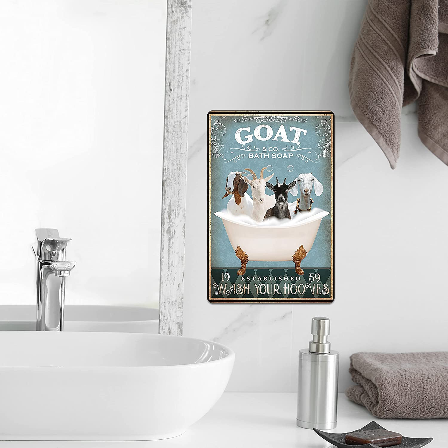 Goat Lovers Goat Accessories Farm Decor - Bublemart