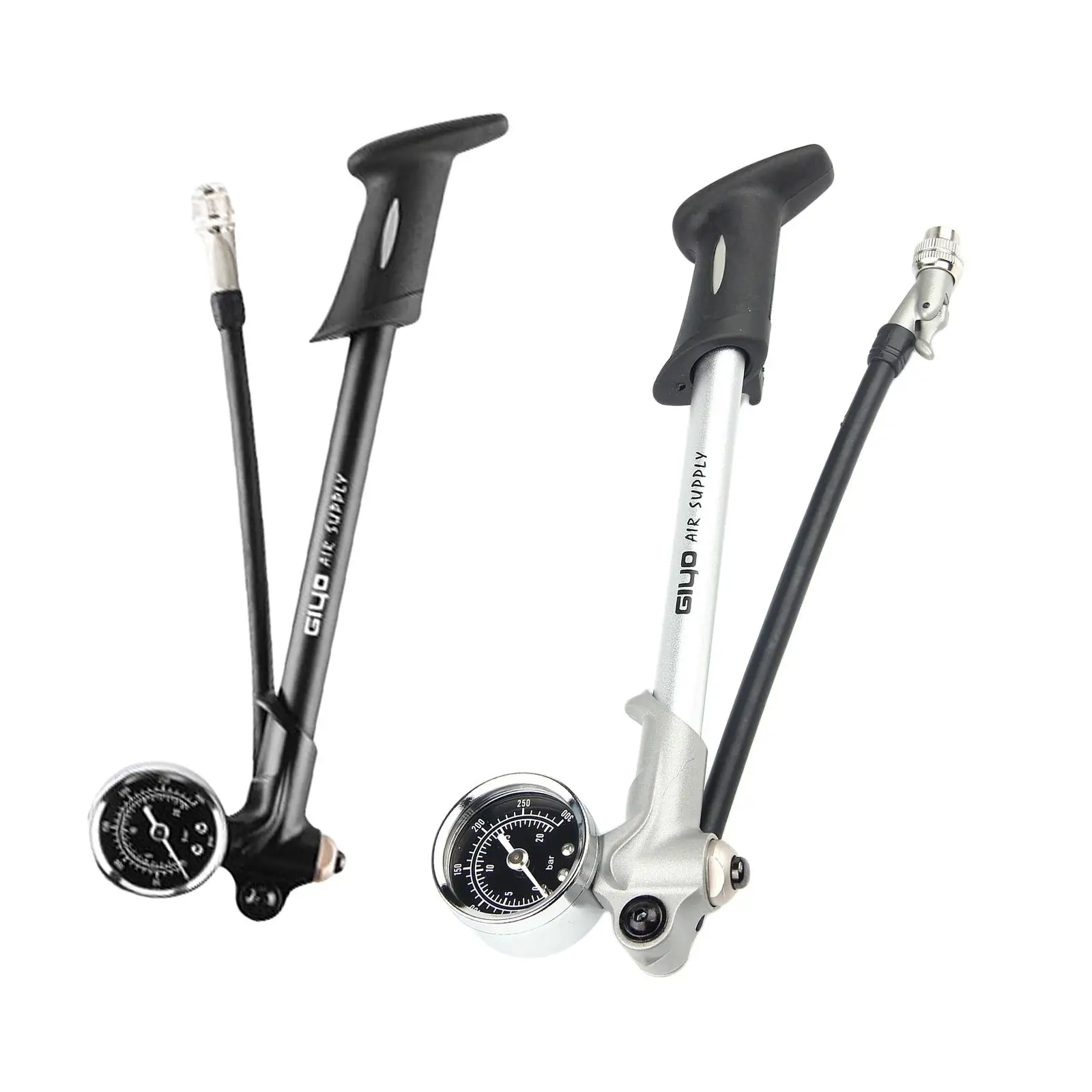 High Pressure Shock Pump Handheld -(300 PSI Max) Mountain MTB Road Bike Shock Pump for Fork Rear with  