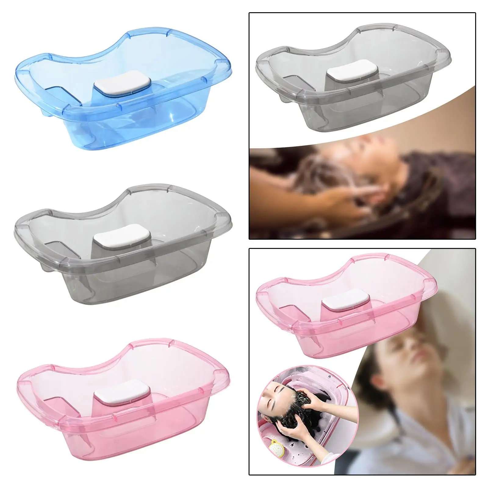 Hair Washing Basin Lightweight Rinse Basin Mobile Shampoo Basin Shampoo Bowl for Bedside Disabled Injured Salon Patients