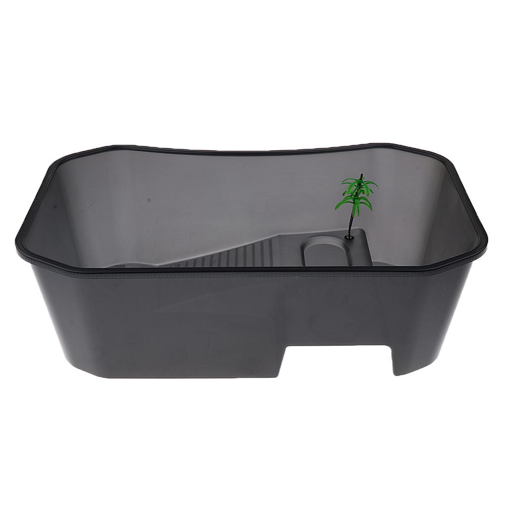 Reptile Turtle Tortoise Vivarium Box Aquarium Tank with Basking Ramp 3 Colors Reptile Turtle Tortoise Vivarium Box Aquarium Tank with Basking Ramp 3 Colors