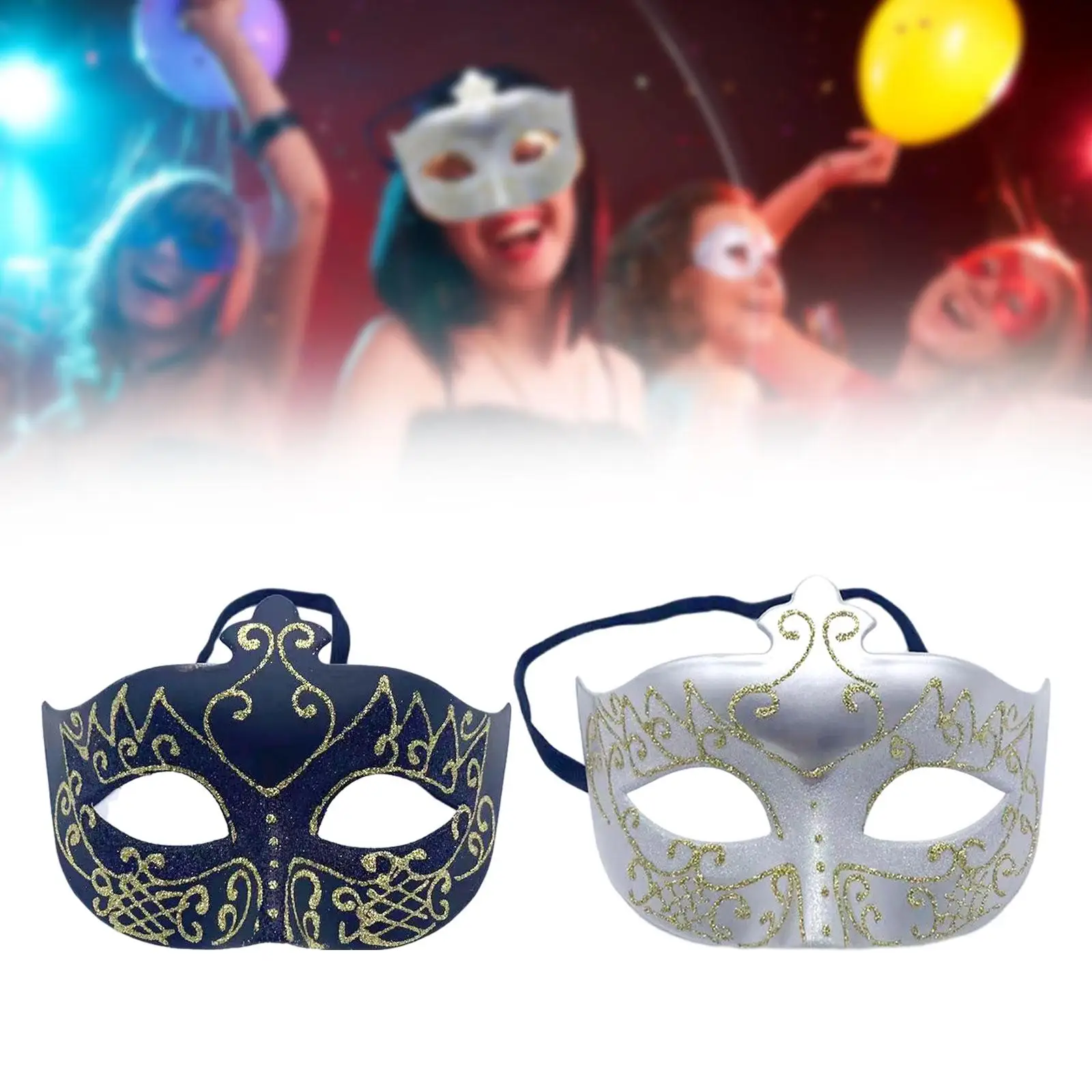 Masquerade Mask Cosplay Costume Accessories Face Cover Prom Mask Props for Club Carnival Festival Party Favor Fancy Dress
