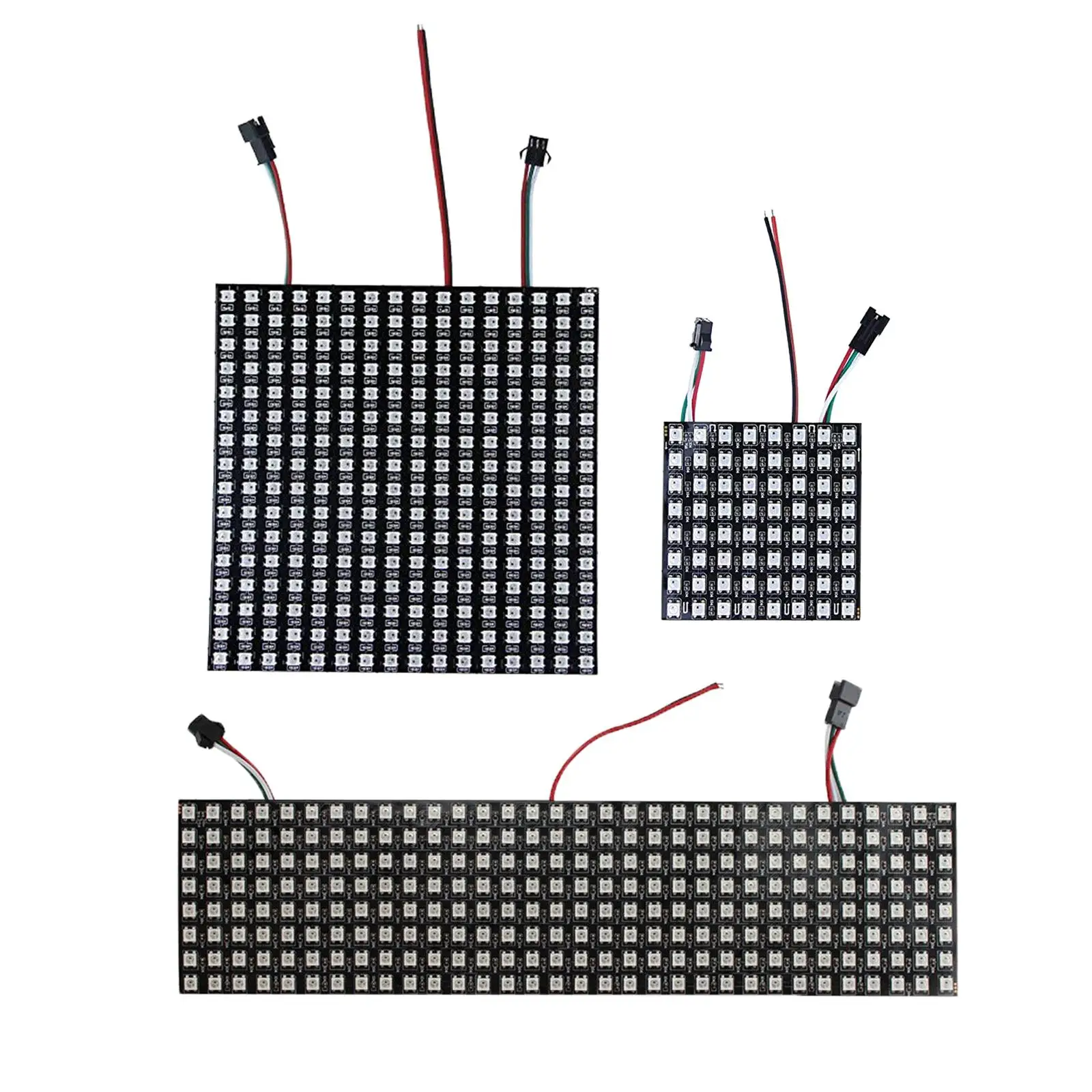 LED Pixels Matrix Panel WS2812B Individual Addressable Programmed 5050SMD Lighting Full Color Black PCB RGB Flexible DC5V