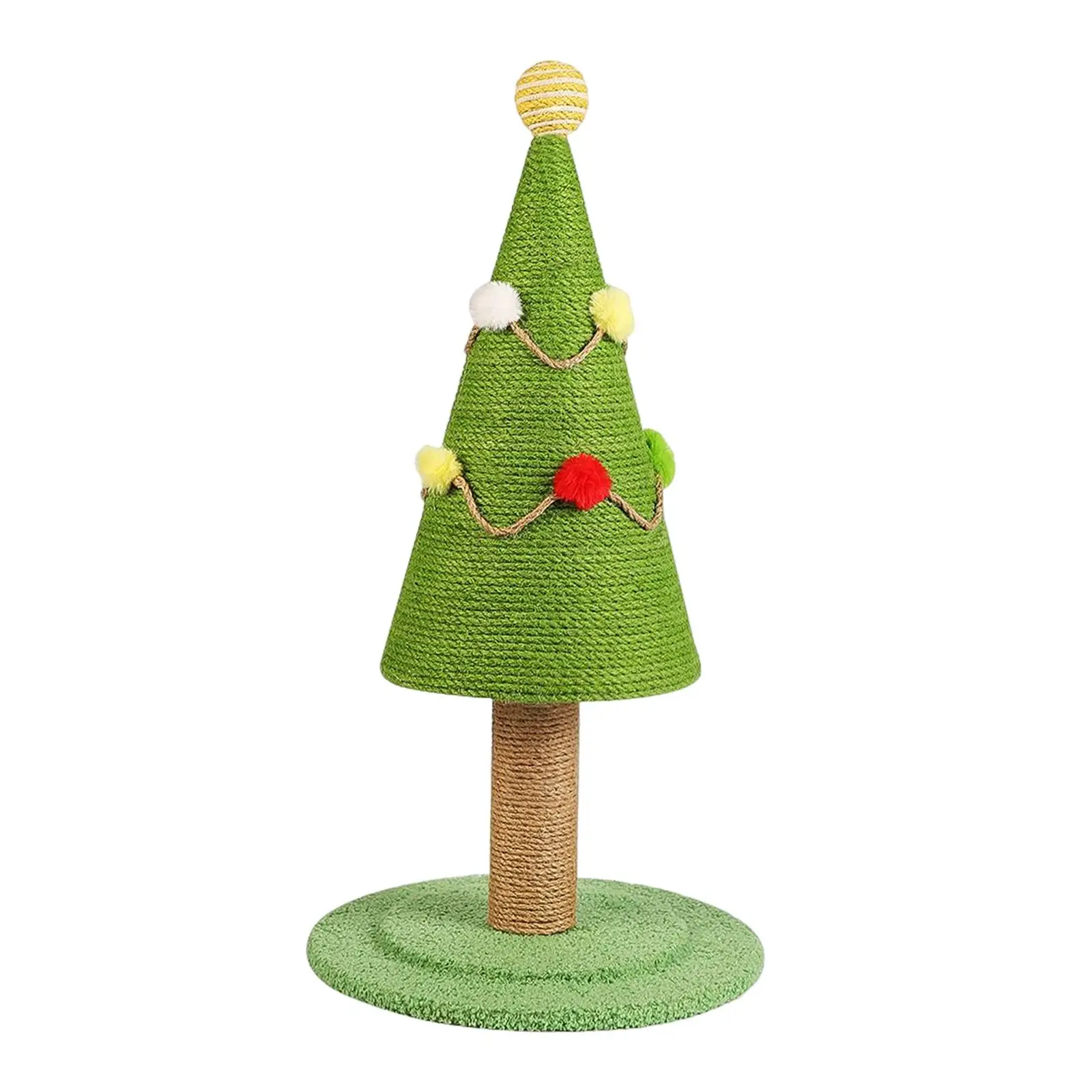 Funny Cat scratch post Claw Scratching Pet Toy Xmas Tree for Living Room Garden