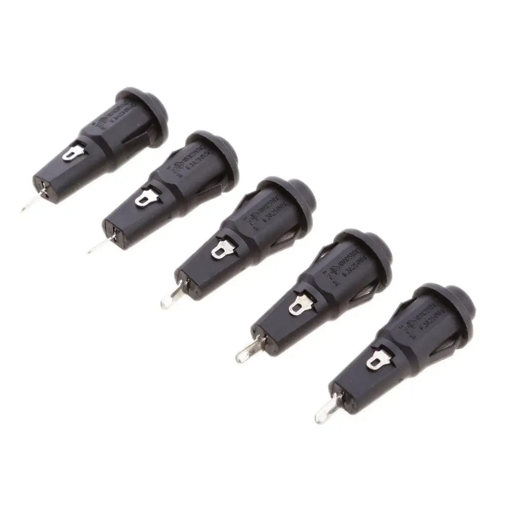 5 Pieces Panel Mounting Locking Nut  Holder for 5x20mm Tube 