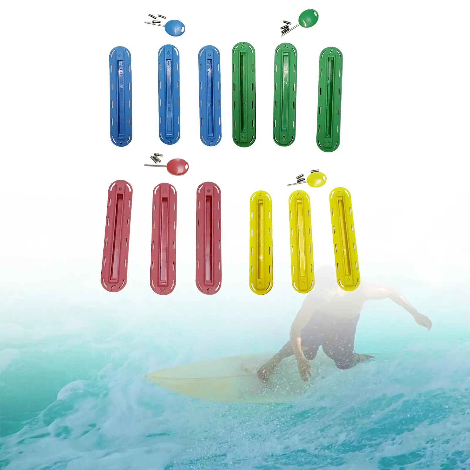 3x Surfboard Storage Box Screw Key Box for Inflatable Surfboard Canoe