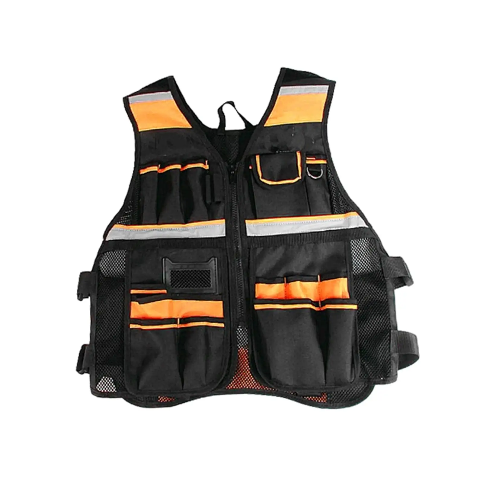 Tool Vest Electrician Carpenters Reflective Mesh Lightweight Chest Tools Vest Vest Jacket Universal Work Vest for Construction