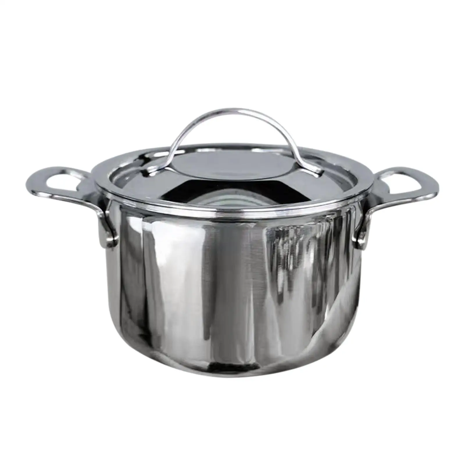 Butter Warmer Pot 3.94`` Portable Stainless Steel Milk Pot with Lid Stainless Steel Milk Boiler for Burning Oil RV Travel Home