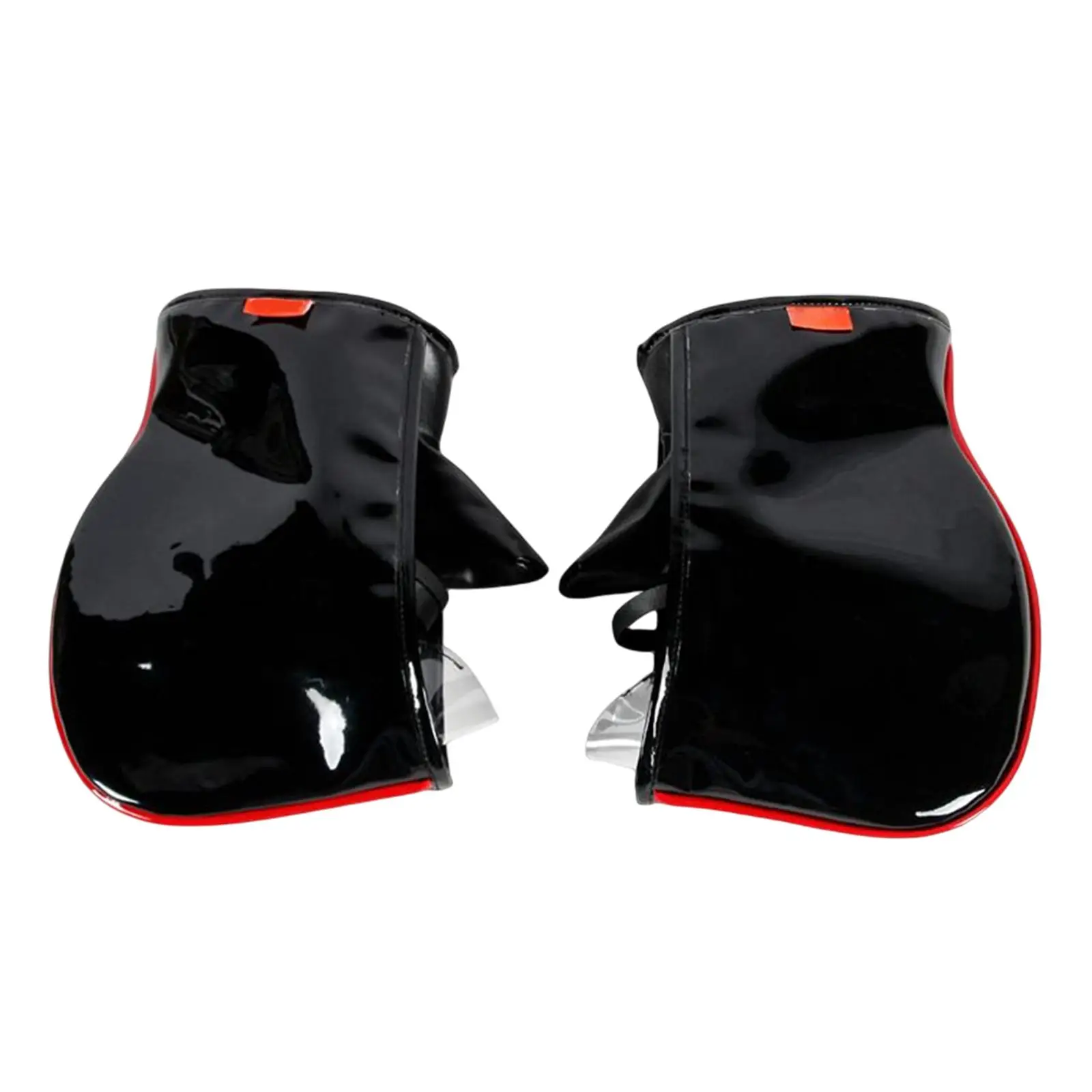 Mirrored PU Leather Motorcycle Handlebar Gloves Mittens for Motorcycle