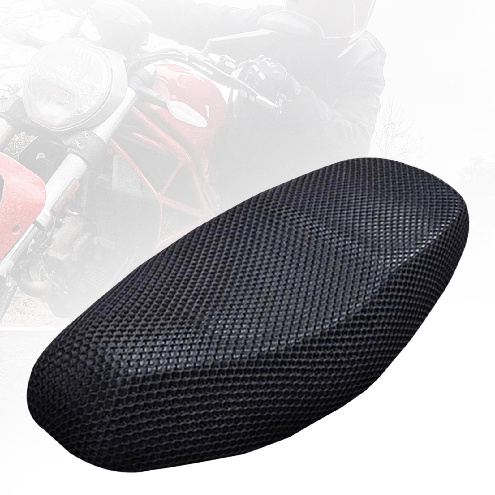 Motorcycle Seat Mesh Cover Portable Nonskid Replacement Accessories Thicken Motor Seat Pad Cover Motorbike Seat Cushion Cover