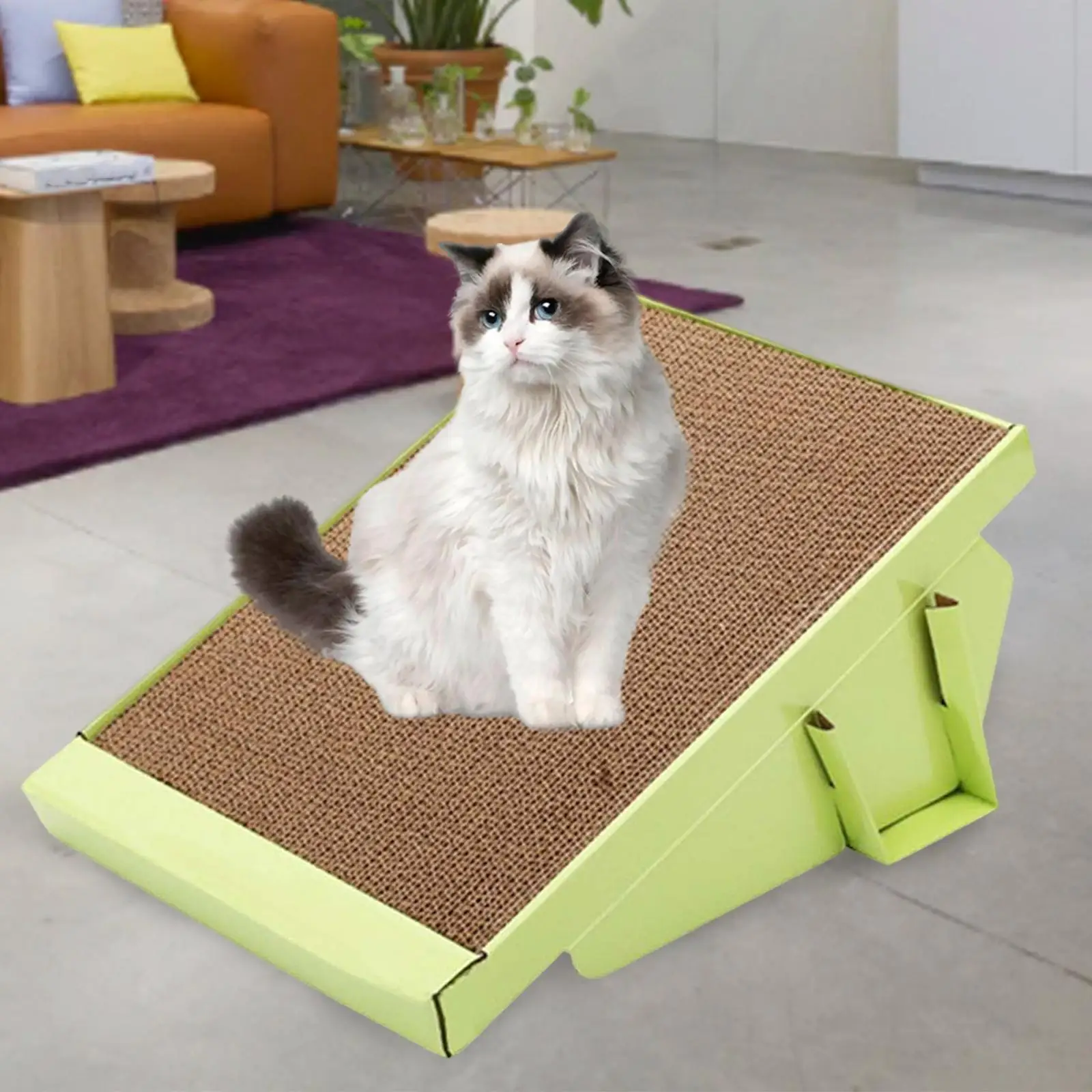 Pet Cat Scratcher Pad Slide Bed Scratching Board Grinding Claw Interactive Play Toy for Kitten Furniture Protector Pet Supplies