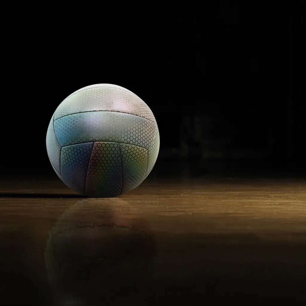 Holographic Glowing Reflective Volleyball - Volleyball Gifts Toys for Kids and Boys - Perfect Toy for Night  Training