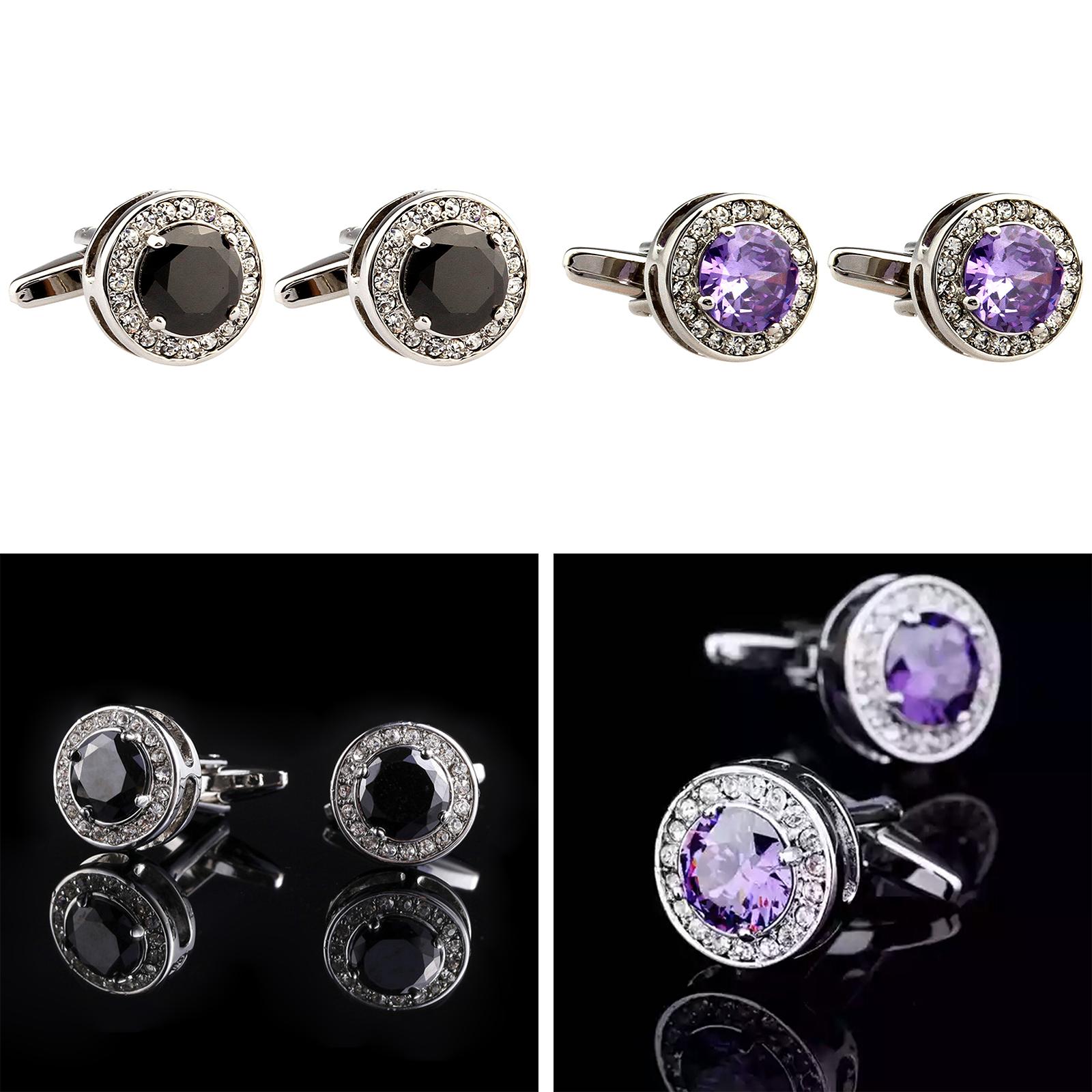 Luxury Mens Cufflinks Shirt Cuff Links for Cocktail Party Anniversary Gifts