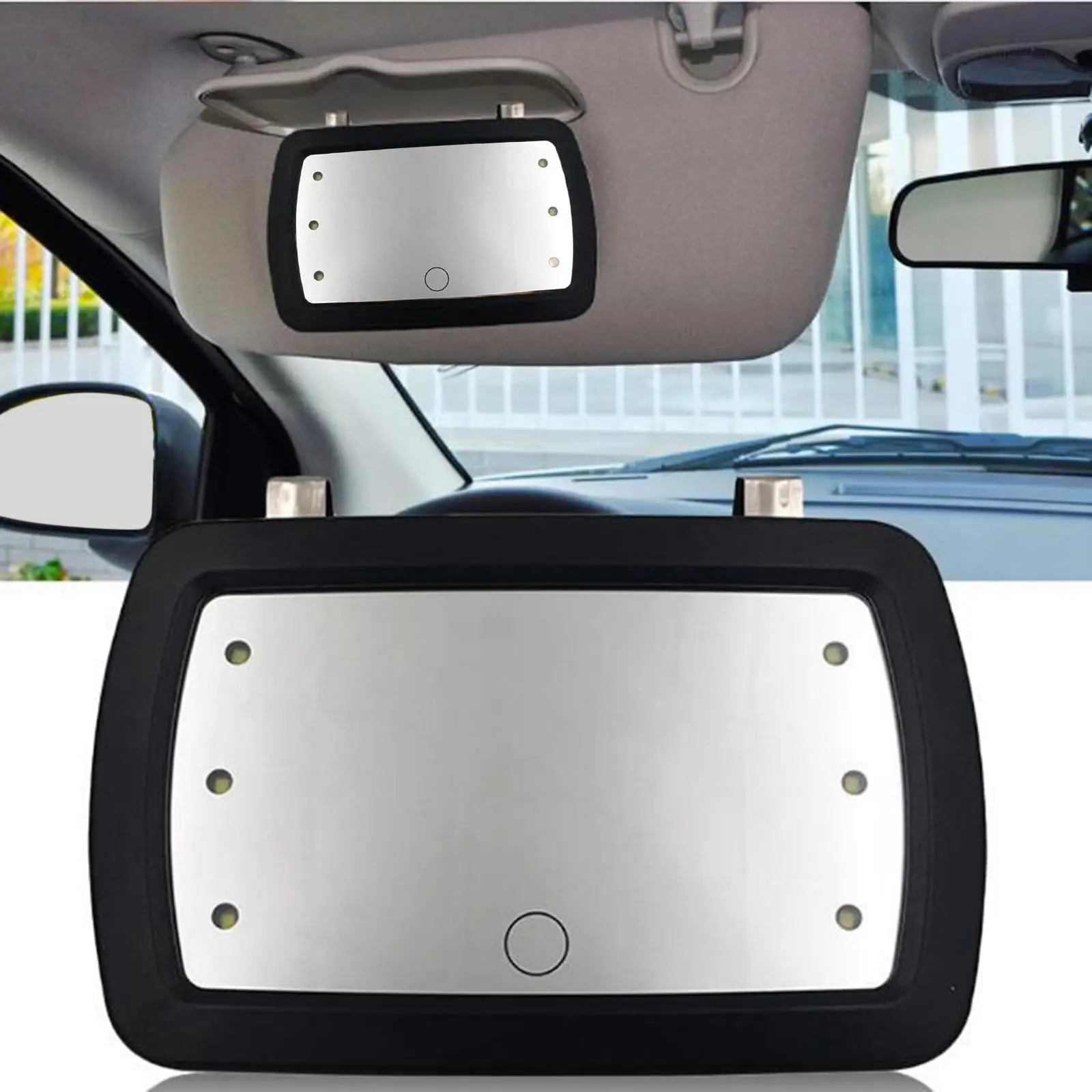 Car Sun Visor Mirror Makeup Mirror Touch Switch Fit for Truck