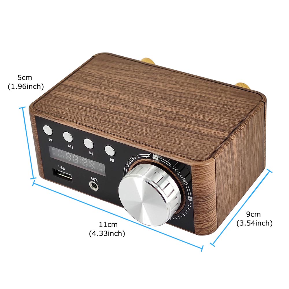 Title 8, Mini amplificador de áudio hifi bluetooth 5.0, ...