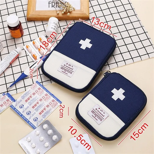 Portable Medicine Bag Cute First Aid Kit Medical Emergency Kits Organizer  Outdoor Household Medicine Pill Storage Bag Travel