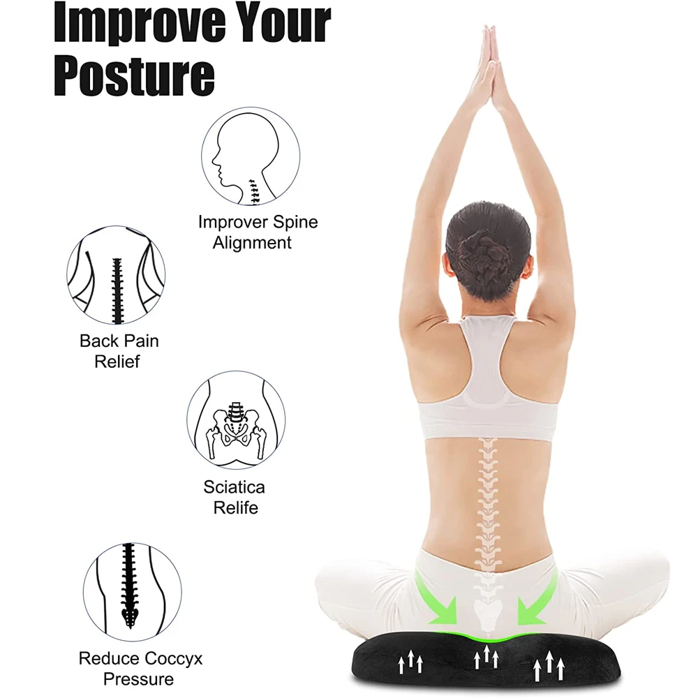 Donut Pillow for Tailbone Pain Relief, Donut Cushion for Pregnancy and After Surgery Sitting Relief, Seat Cushion for Desk Chair