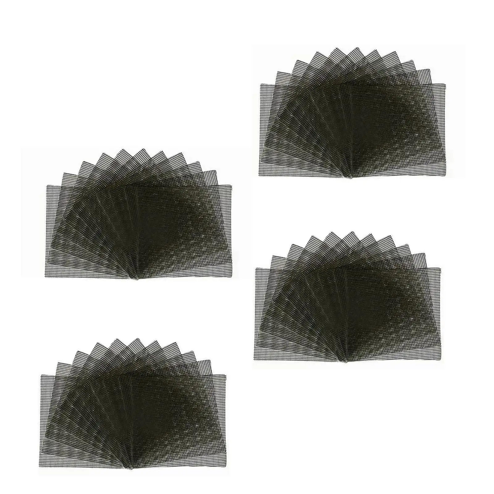 50 Pieces Flowerpot Bottom Drainage Net Square Planter Pad Accessories Flower Pot Hole Mesh for Seedling Tray Plant Greenhouse