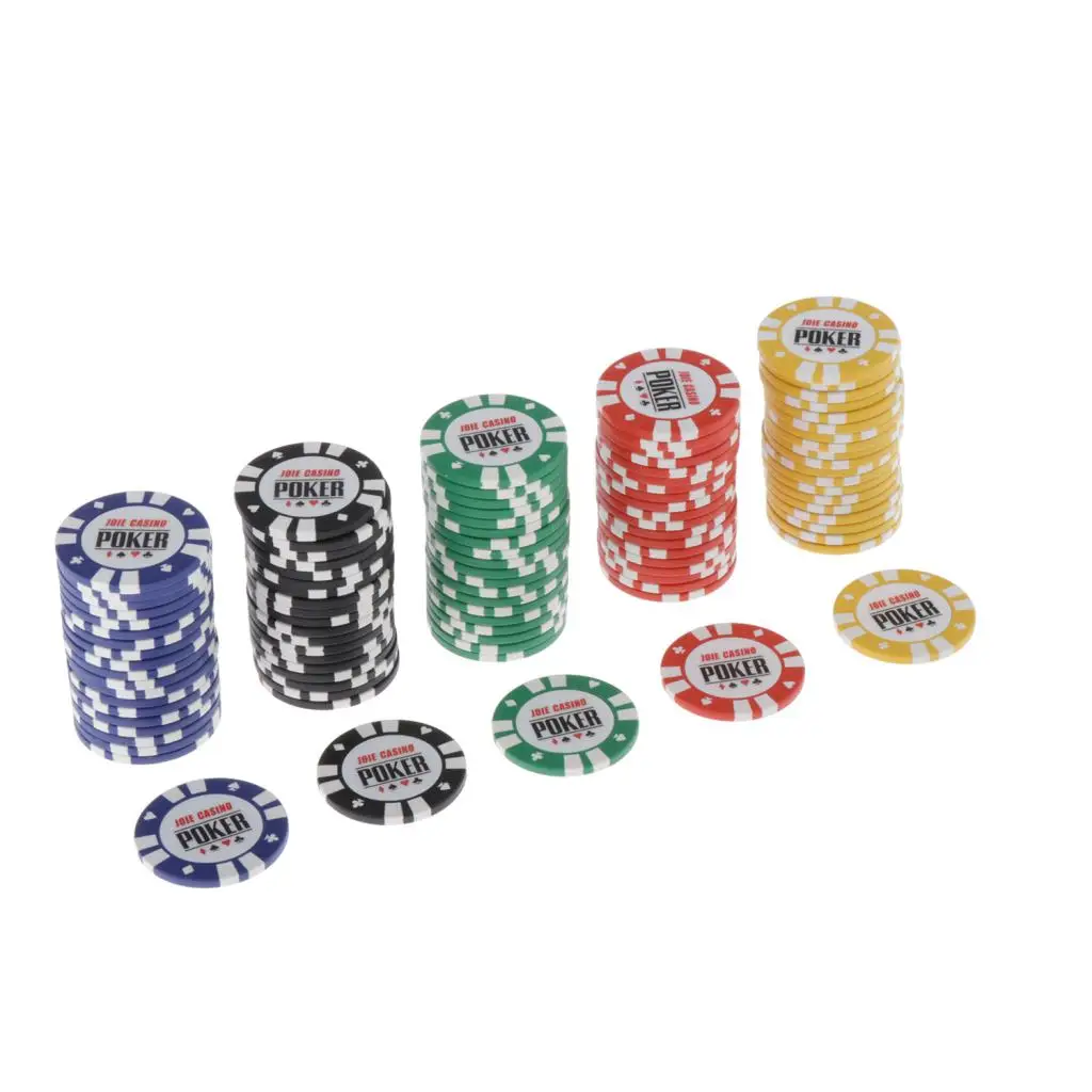 100Pcs Chip Sets Casino Entertainment Accessories for Cards Game Prop