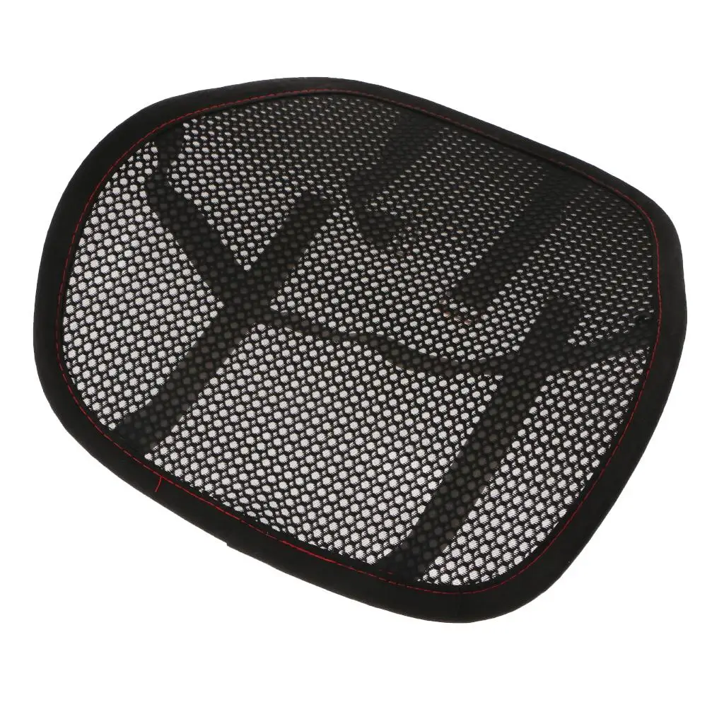 Breathable Car Office Touring Divers Mesh Backrest Back Support Protection Seat Cushion Black/ Brown