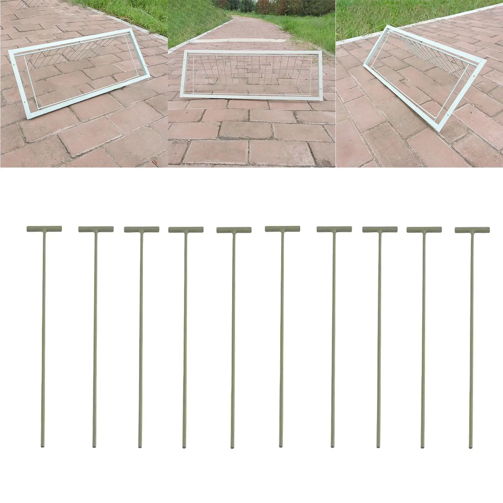 10Pcs Pigeon Birds Entrance T Traps Removable T Bars Frame Door Wire Bars for Window Loft Birdcage Garden Trapping Doors Yard