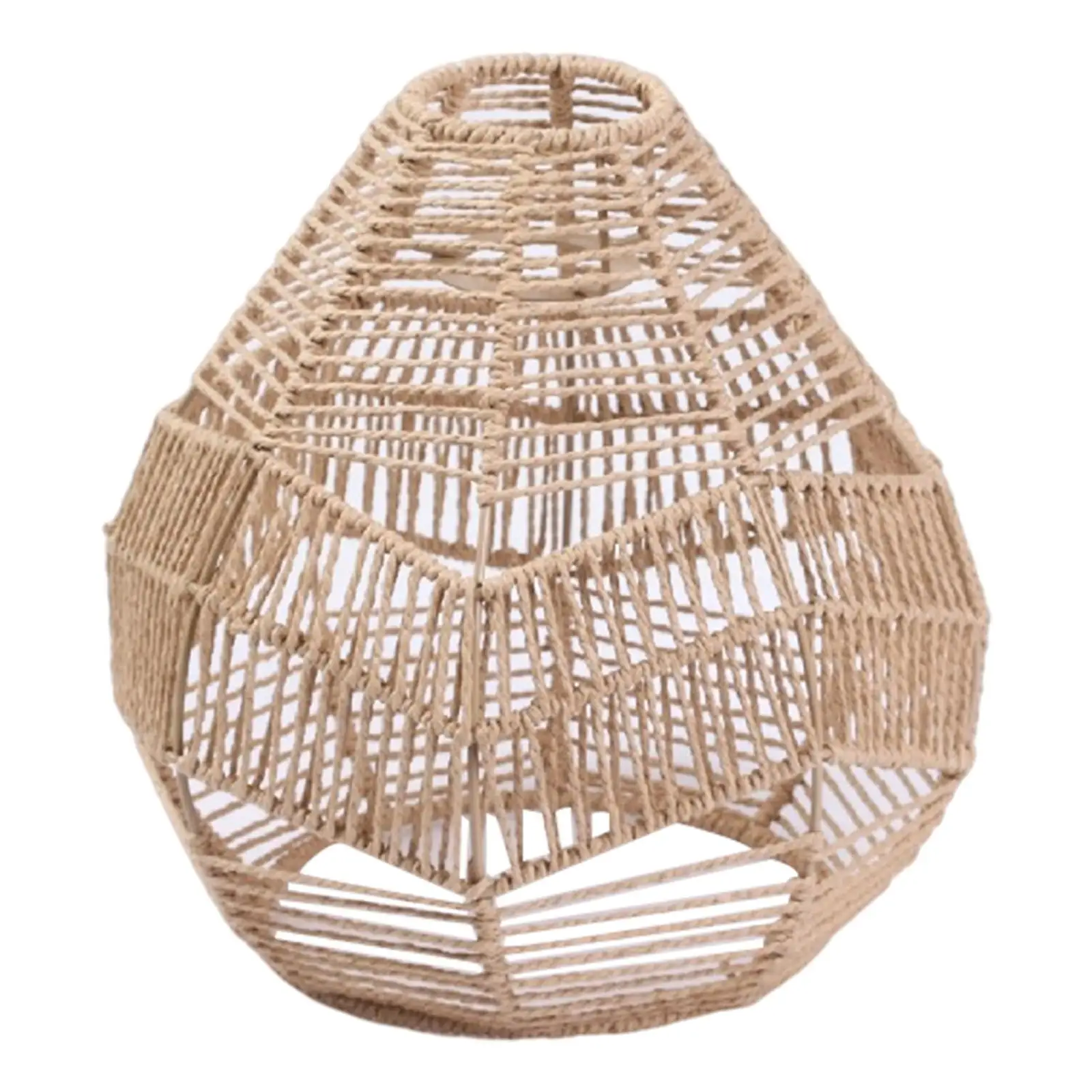 Handwoven Lamp Shade Hanging Light Fixture Cover Ceiling Light Shade Lampshade for Hotel Teahouse Living Room Decoration