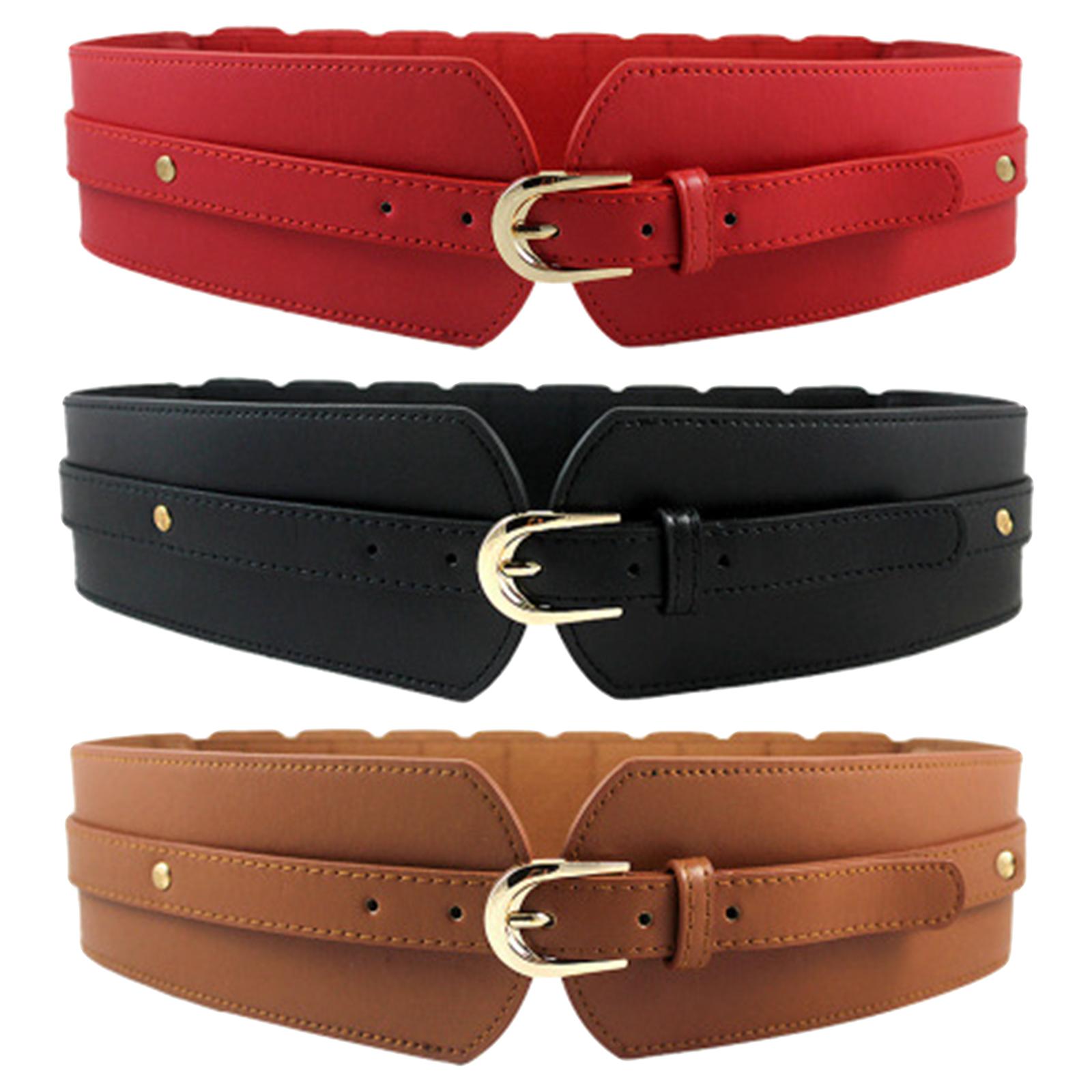 ladies wide stretch belts