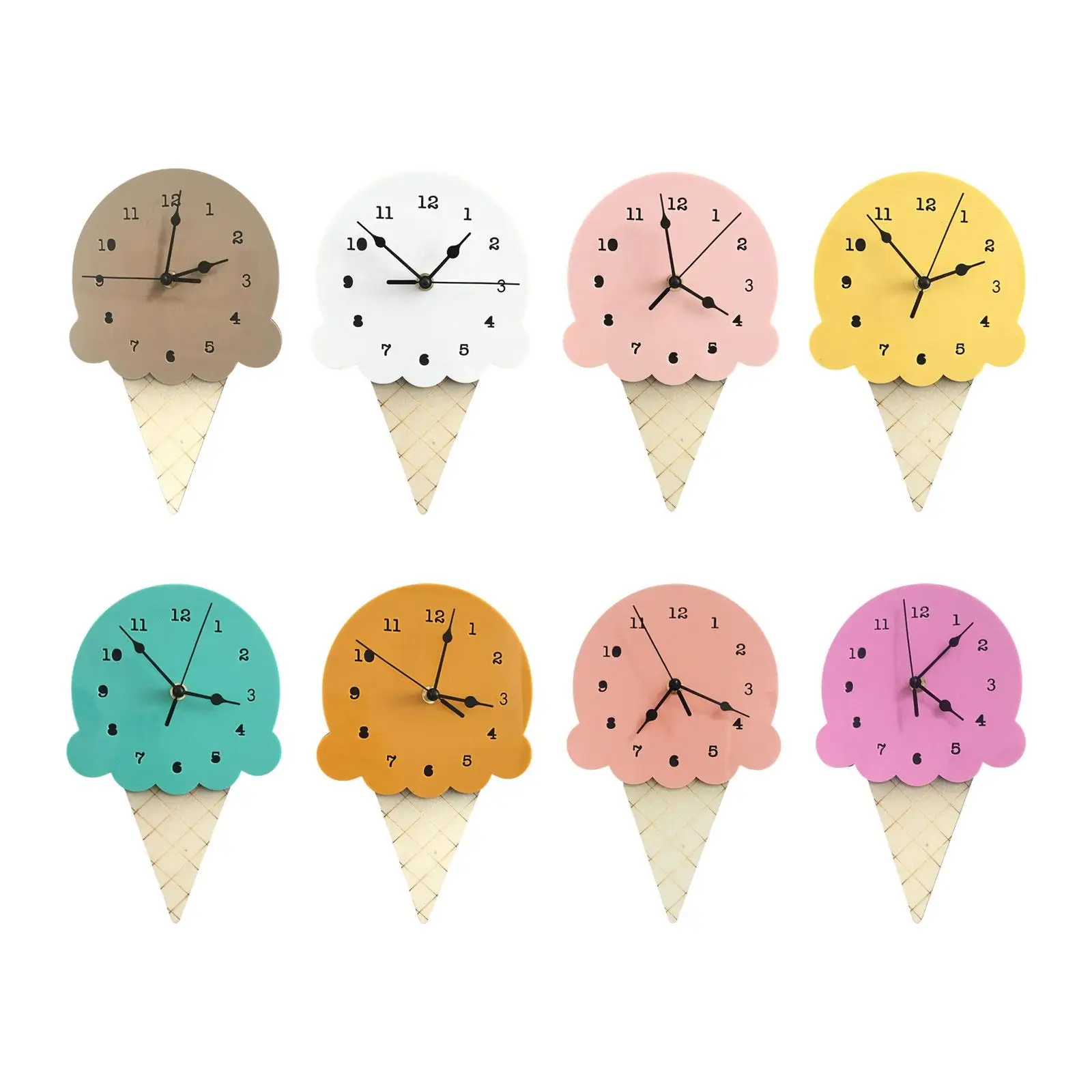 Wall Clock Nordic Style Creative Simple Household Hanging Clock for Kids Decorating Children`s Rooms Living Room Wall Home Decor