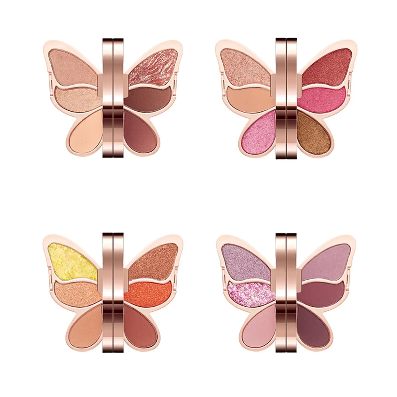 Portable 6 Colors Butterfly Eyeshadow Eye Makeup for Mother Wife