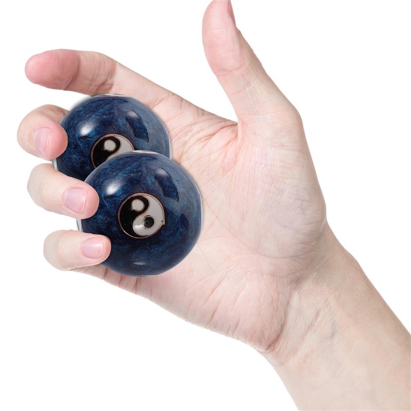 Best of 2pcs Balls Hand Baoding Ball Massage Exercise Chinese Health Stress Enamel Tai Relieve Meditation Yang Yin Chime Sound Asian Chi Reviews & Tips - Image 2