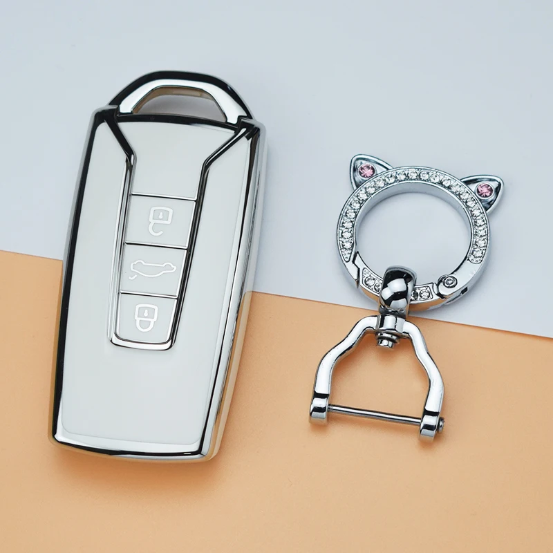 Funda de TPU para llave con anillo