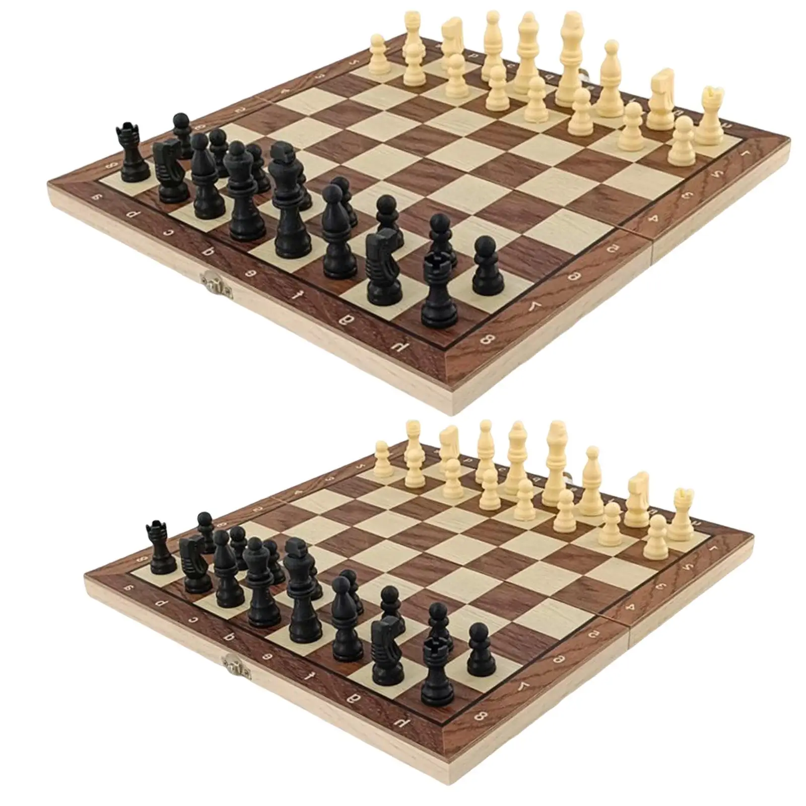 Portable Travel Games Chess Set Entertainment Toys,Chessboard Board Game,Wooden