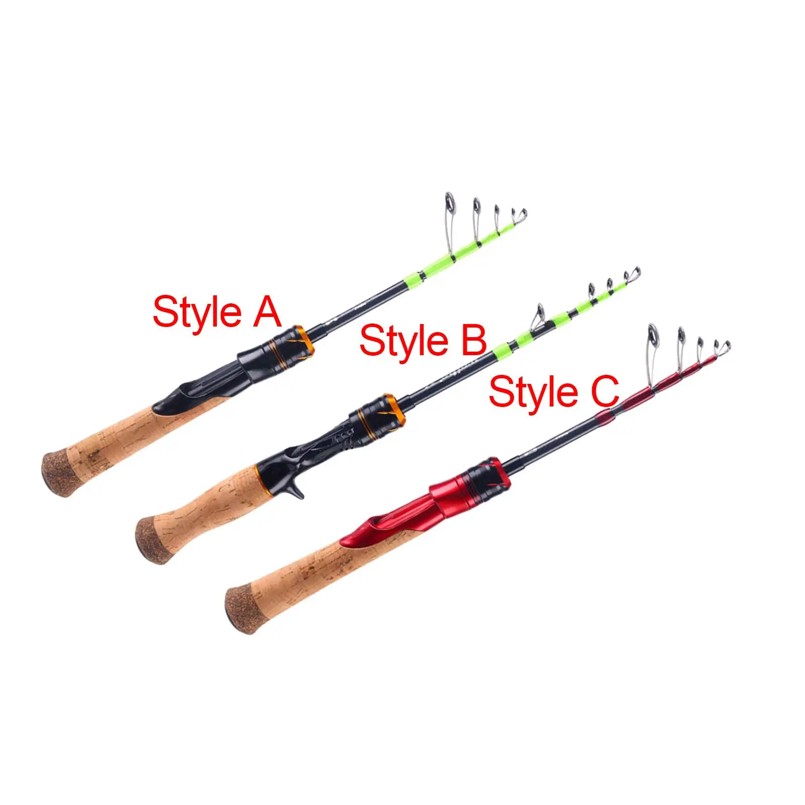 Telescopic Fishing Rod Nonslip Handle for Trout Reservoirs Fishing Gears