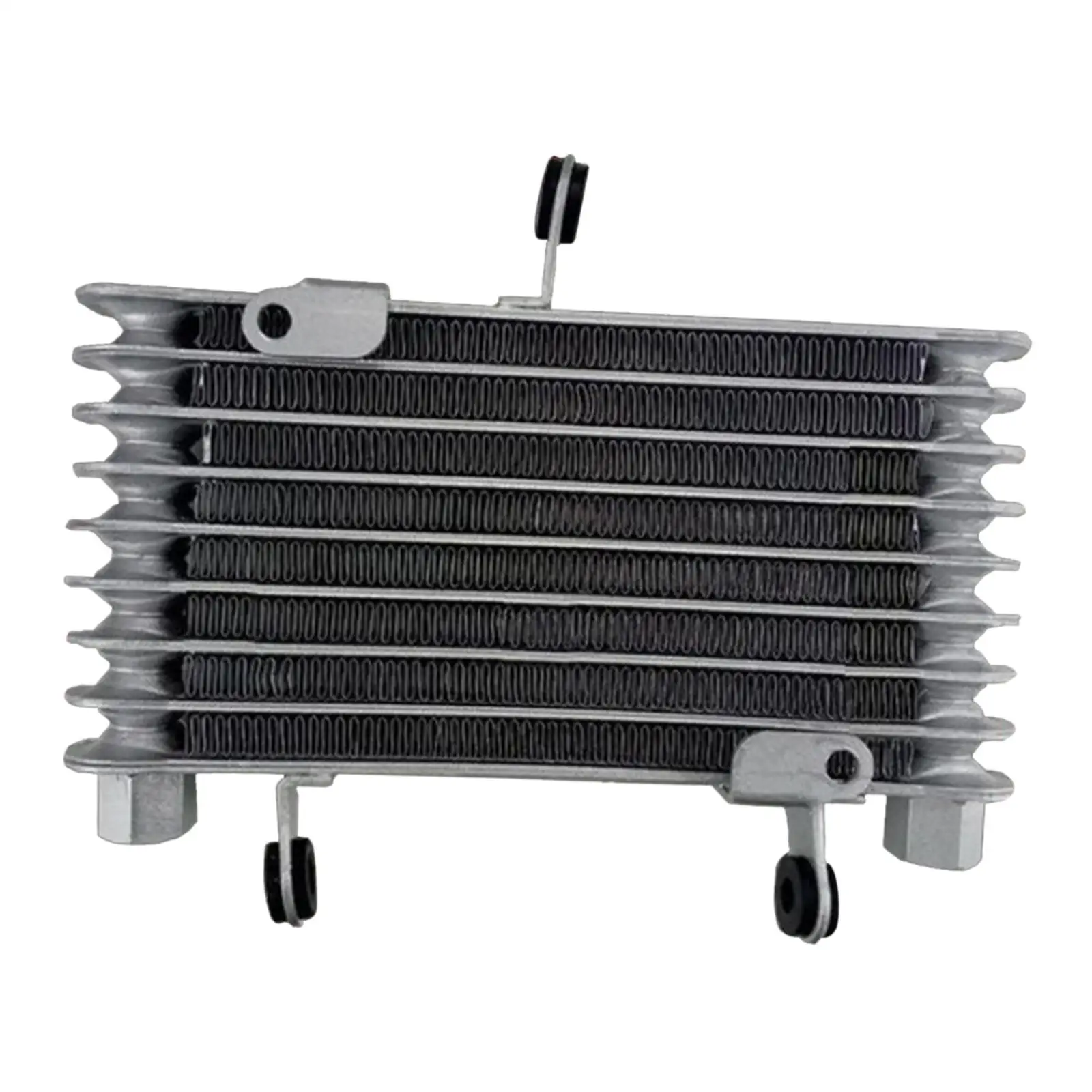 Aluminium Alloy Oil Cooling Cooler Radiator Replacements Accessories Universal Engine Transmission Silver 255x197mm