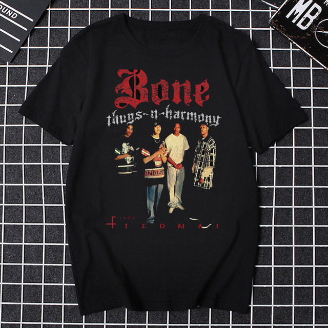 Men T Shirt Bone Thugs N Harmony Shirt Retro Nostalgia Hip-hop