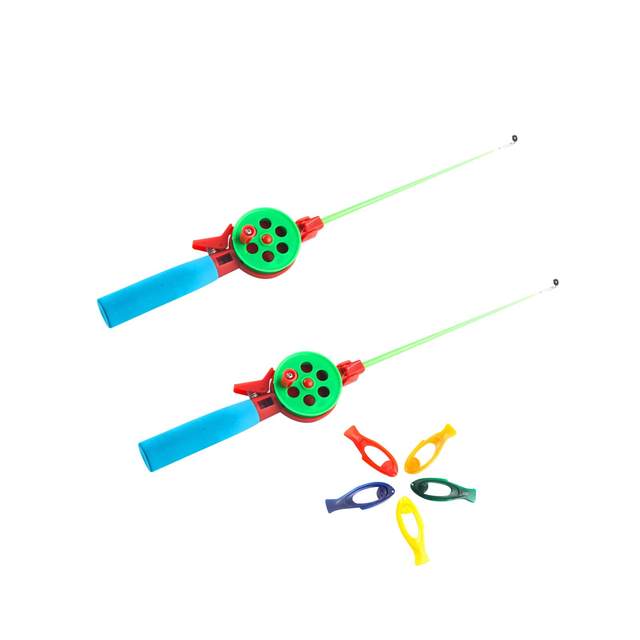 Children Ice Fishing Rod Mini Portable Mini Fishing Pole Lure Kids Fishing Tool for Outdoor Ice Fishing Kid Fishing Beach Kids