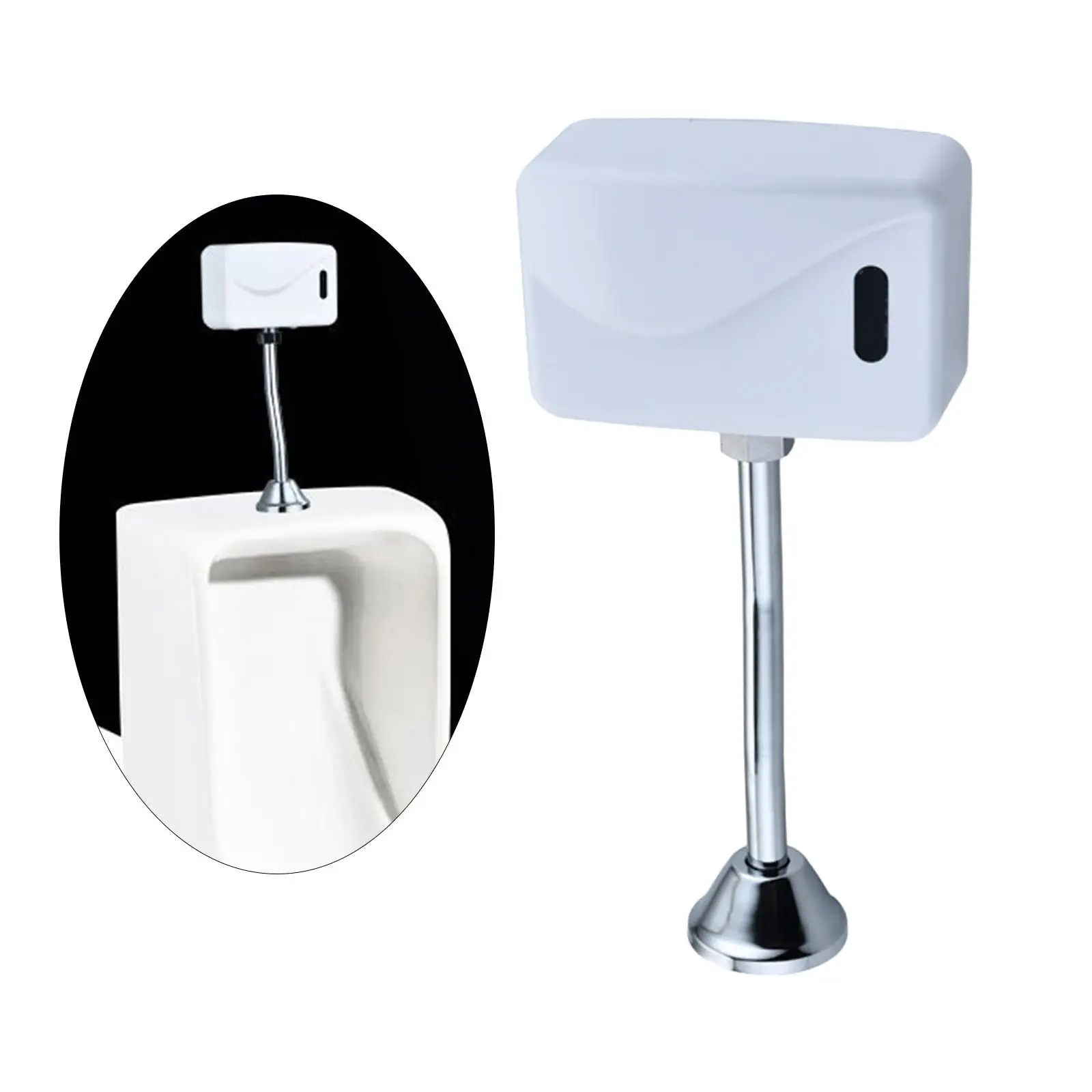 Smart Automatic Urinal Sensor Flush Valve Auto Flushing Wall Mounted for Men