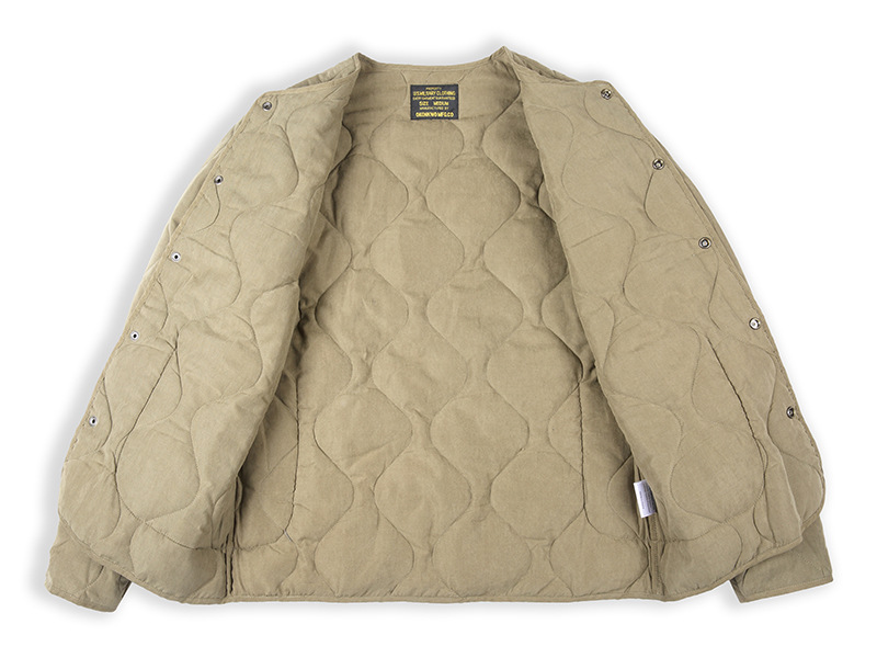Herbst Winter Militärjacke Herren American Casual Cotton Padded Coat Herren Einfarbige Windjacke Innen Steppjacke Jagdjacke_voghion.com