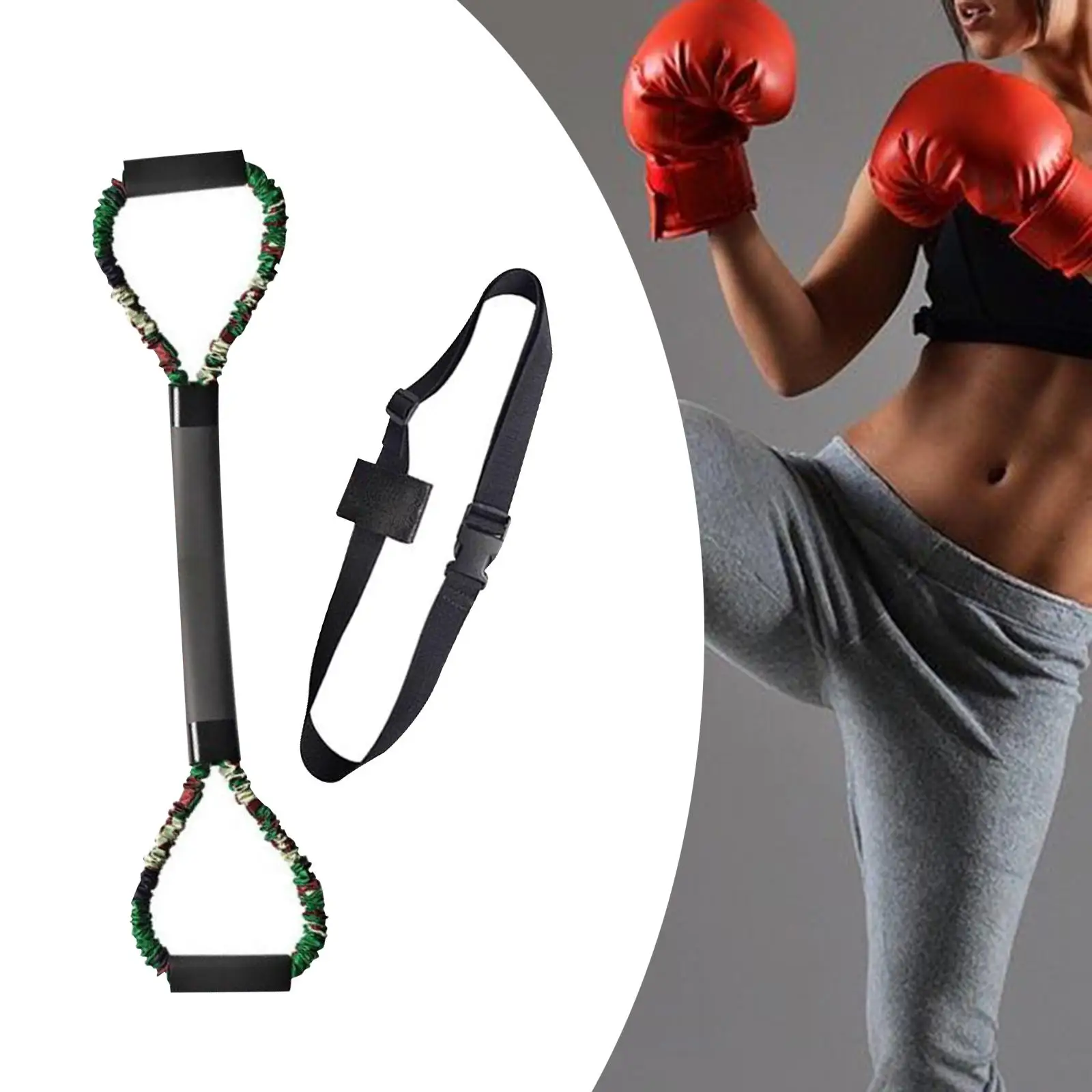 Boxing Resistance Bands Exercise Band Pulling Rope Karate Training Elastic Bands Workout Equipments for Legs Arm Mma Taekwondo
