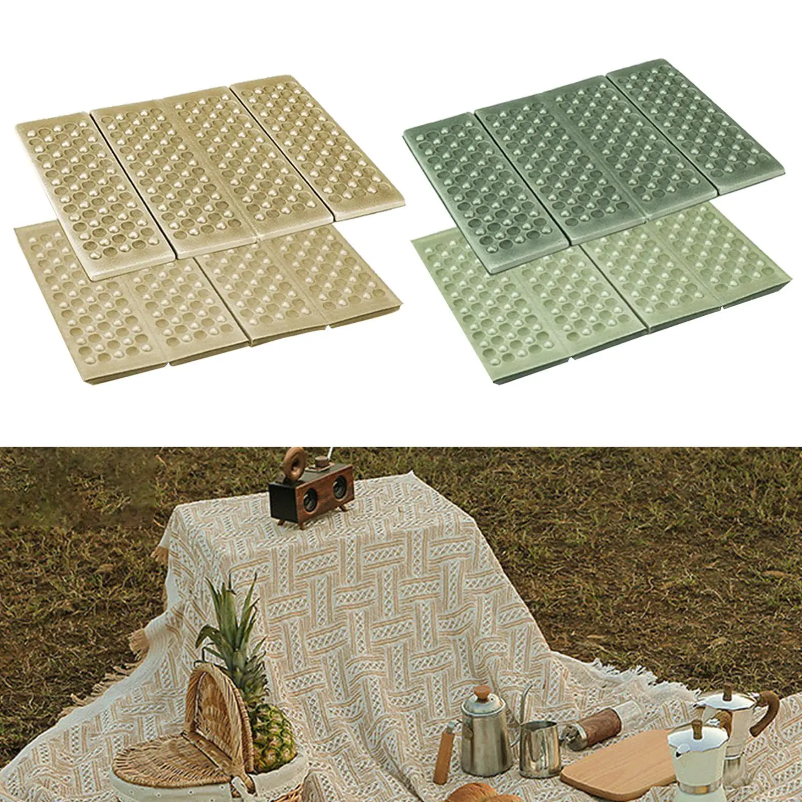 Foldable Camping Foam Pad Sitting Mats Outdoor Seat Cushion Travel Blanket Heat