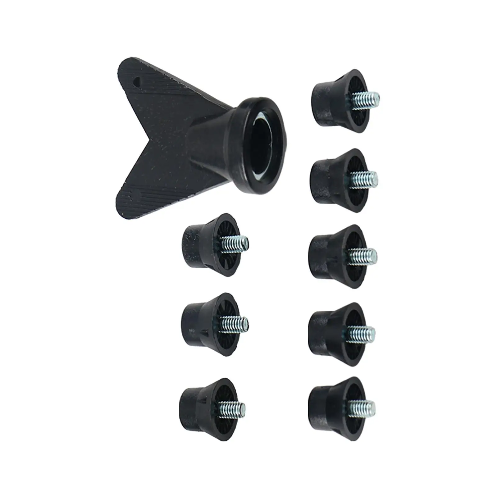 12Pcs Rugby Studs Portable Non Slip M5 Threaded Soccer Studs for Competition Indoor Outdoor Sports Athletic Sneakers Training