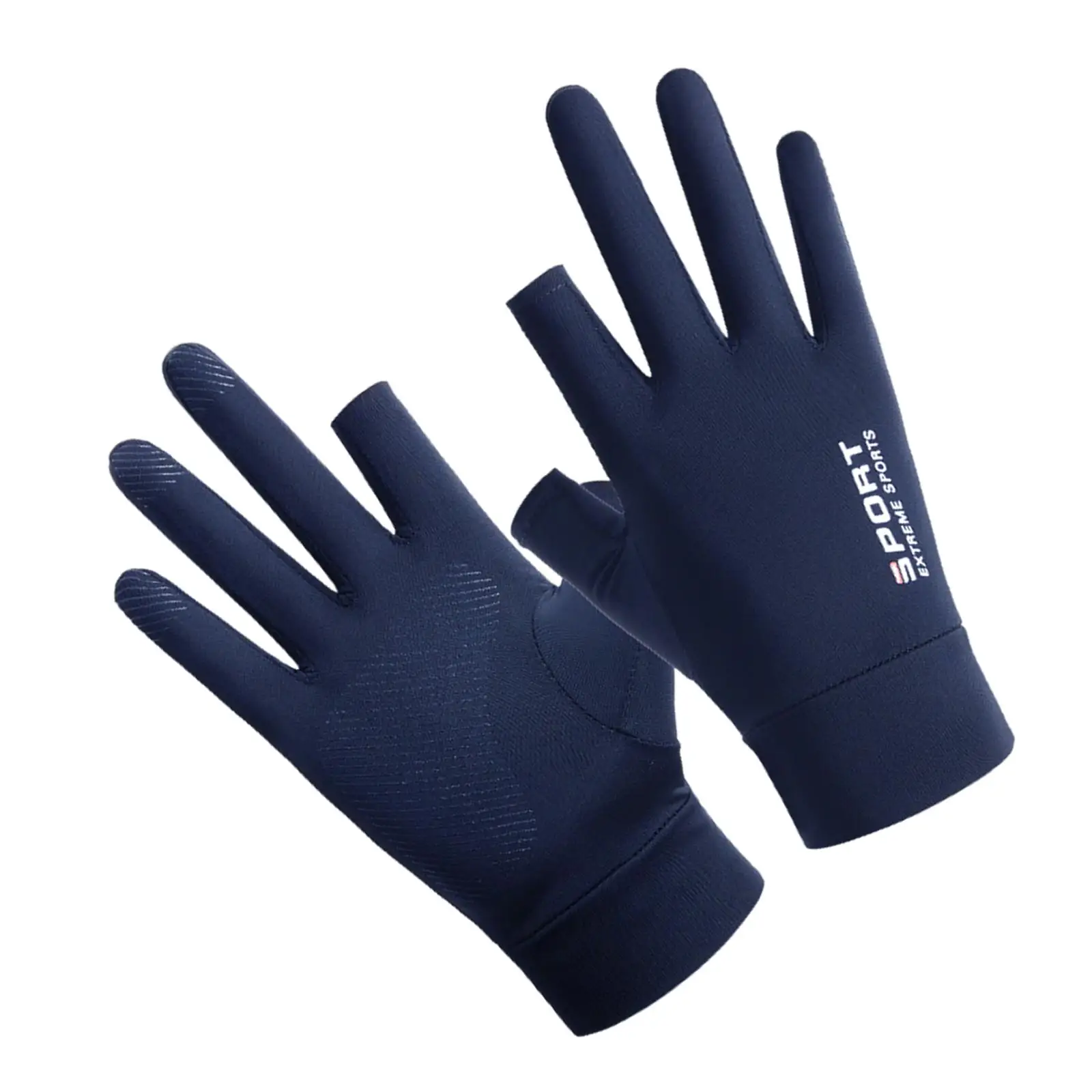 Spring  Driving Sunscreen Gloves Sweat Proof Non Slip Breathable Fishing Gloves Touch Screen Thin  Men and Women