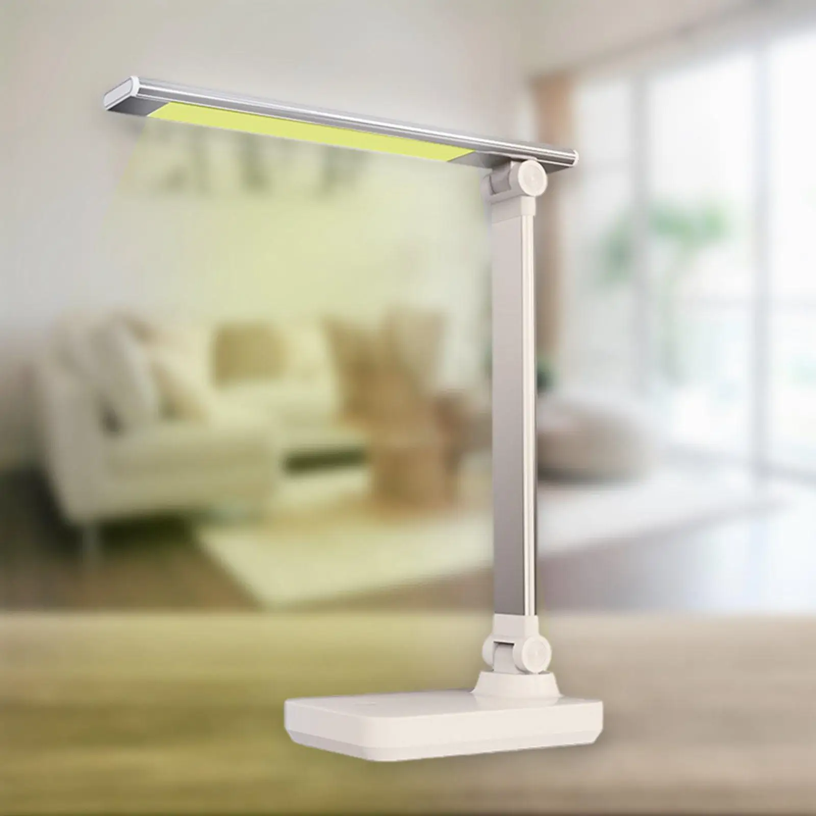 LED Desk Lamp Memory Function Three Levels Dimming 1800 4000K Task Lamp Rechargeable Dimmable No Flicker Bedside Lamp for Work