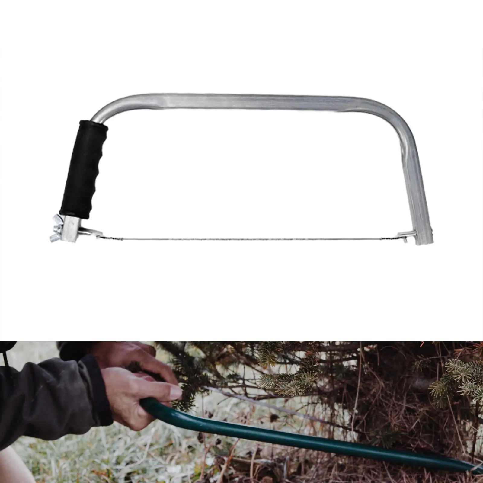 Coping Saw Steel Frame Fret Saw with Anti Slip Handle Handsaw for Hobby Crafts Accurate Cutting Jewelry Making Jade Stone